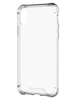 Чехол накладка для LG Q6 силикон прозрачная с уплотненными углами