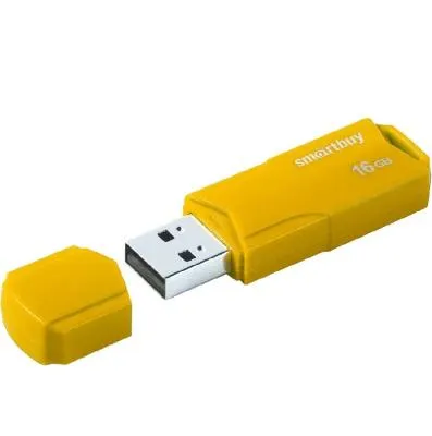 Флеш-накопитель Smartbuy Clue желтый 16Gb Флеш-накопитель Smartbuy Clue желтый 16Gb
