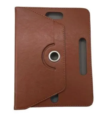 Универсальный чехол для планшета 7 дюймов с поворотом экрана коричневый