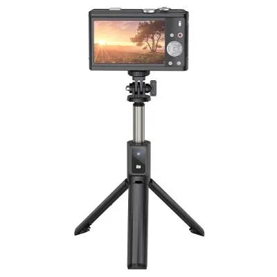 Монопод для селфи Hoco K15 трипод с пультом BT с подсветкой черный