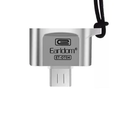 Адаптер переходник OTG с Micro USB на USB Ealdom ET-OT04 серебро