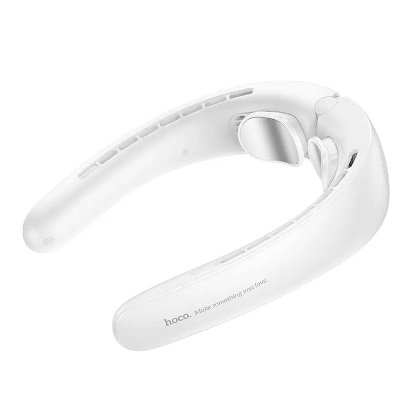 Вентилятор на шею портативный Hoco HX23 4000mAh белый