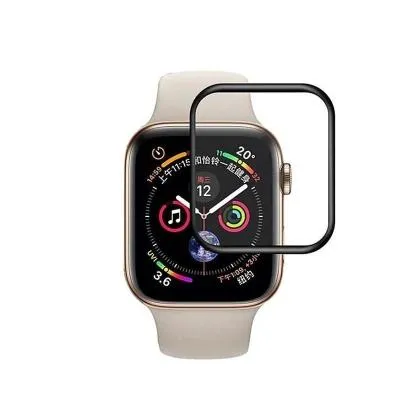 Защитное стекло для Apple Watch 38mm Full screen 3D черное тех. пак