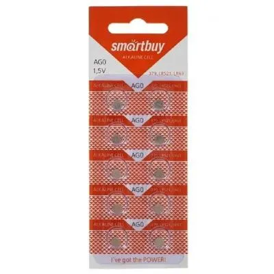 Батарейка Smartbuy алкалиновая AG0-10B (SBBB-AG0-10B) (LR63,LR521,379) часовая Батарейка Smartbuy алкалиновая AG0-10B (SBBB-AG0-10B) (LR63,LR521,379) часовая