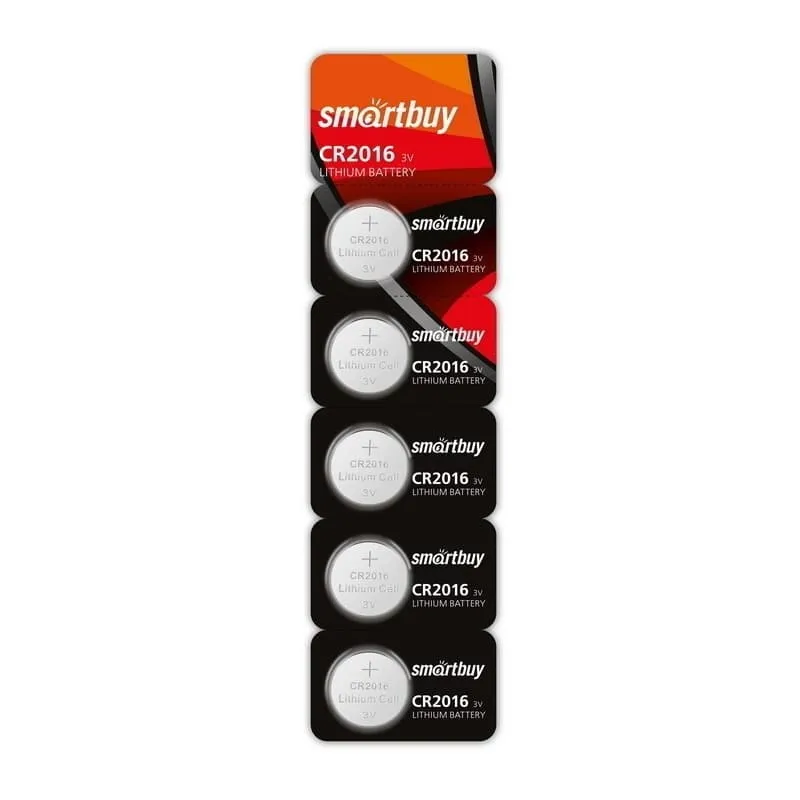Батарейка Smartbuy литиевая CR2016/5B (SBBL-2016-5B) Батарейка Smartbuy литиевая CR2016/5B (SBBL-2016-5B)
