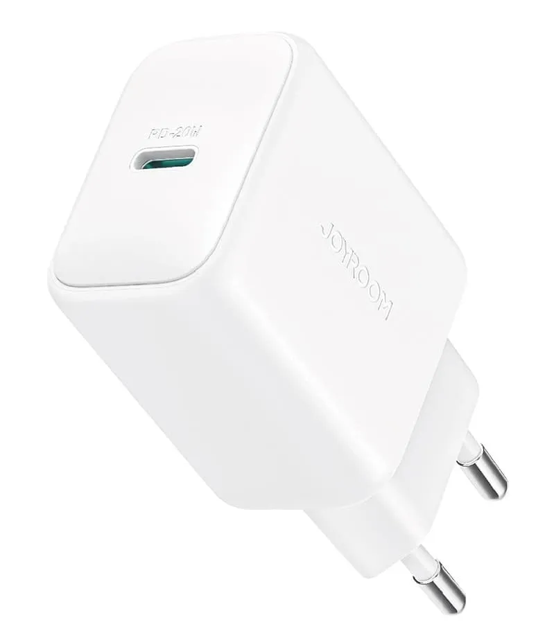 фото Сетевое зарядное устройство Адаптер Блок питания Joyroom JR-TCF20EU PD 20W QC3.0 Type-C USB-C белое