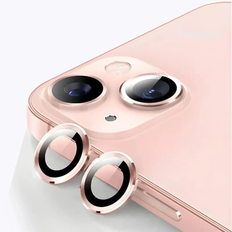 фото Защитное стекло на камеру для iphone 15 (6.1)/15 Plus (6.7) Remax GL-89 Eagle Eye Fully Covered Lens розовый