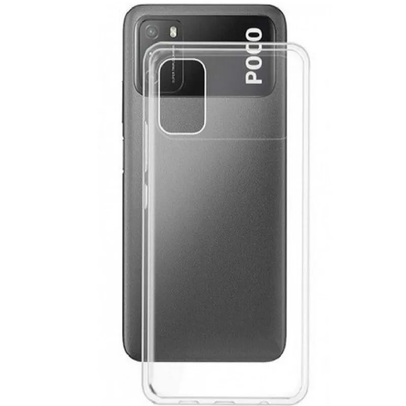 фото Чехол накладка для Xiaomi Poco M3 Fixtor Clear силикон 2mm прозрачная