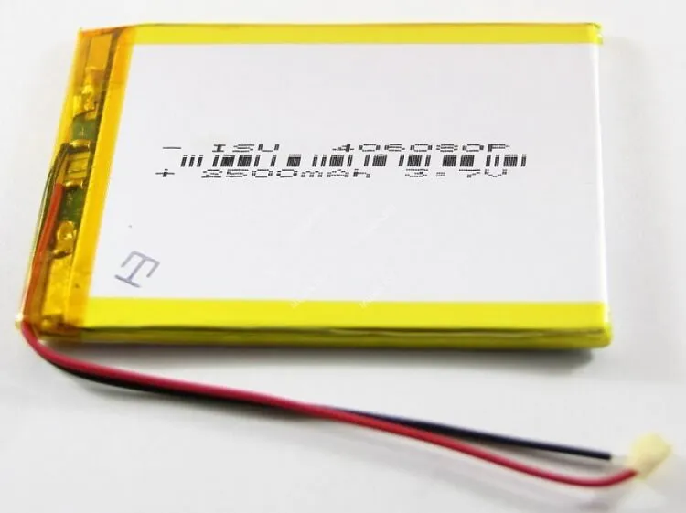 фото Аккумулятор универсальный 406080 (4x60x80mm) 3,7v 2500mAh