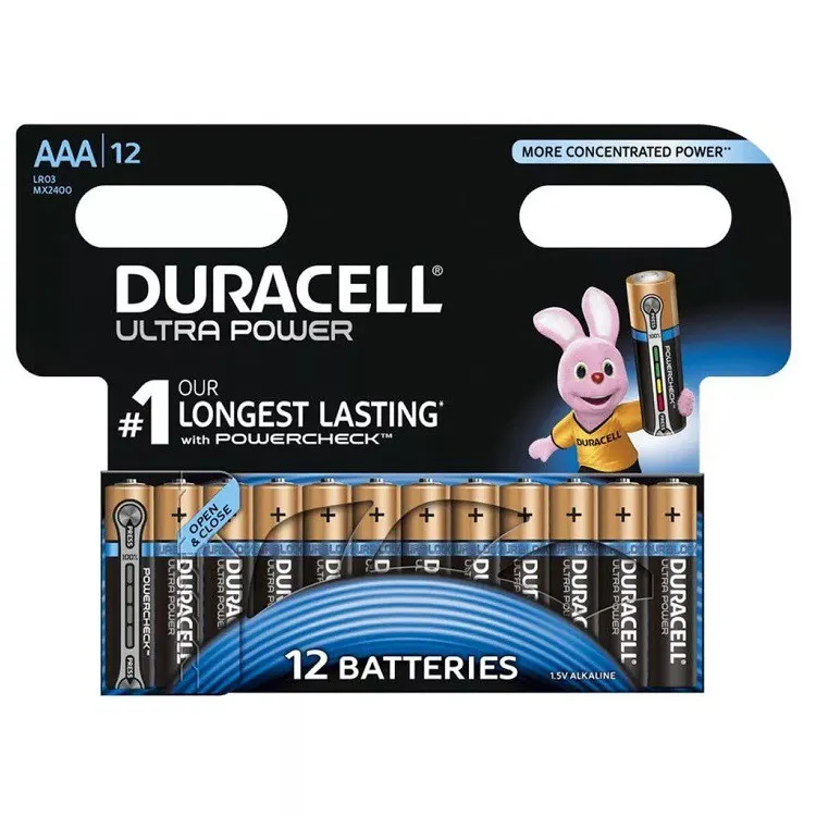 Батарейка Duracell алкалиновая LR03-12BL Ultra