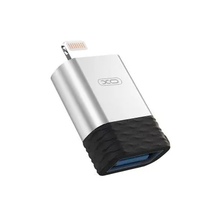 Адаптер переходник OTG с Lightning на USB 3.0 xomobile NB186 серебро