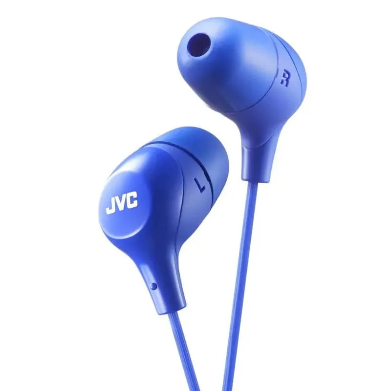Изображение Наушники JVC Marshmallow HA-FX38-A-E синие фото Наушники JVC Marshmallow HA-FX38-A-E синие