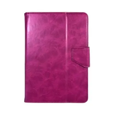 Универсальный чехол для планшета Gresso Прайм крепление-силиконовые углы (размер 7-8) ярко-розовая