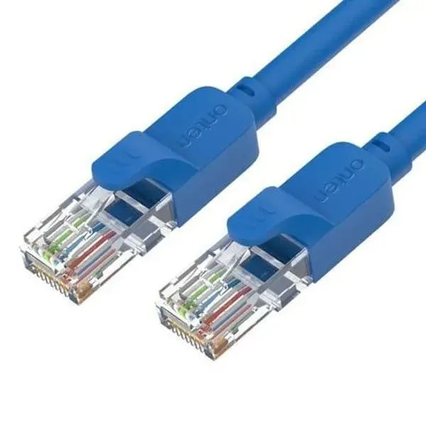 Кабель для интернета Патч-корд UTP Onten E601 RJ45, CAT.6e, 1м синий