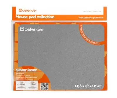 Коврик для мыши DEFENDER Silver Opti-Laser 220x180x0.4 mm цвет в ассортименте