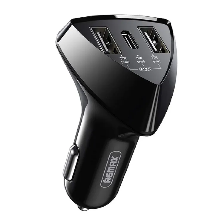 Изображение Автомобильное зарядное устройство Remax RCC214 Alien Pro PD 18W+2QC3.0 / Type-C USB-C+2USB черное фото Автомобильное зарядное устройство Remax RCC214 Alien Pro PD 18W+2QC3.0 / Type-C USB-C+2USB черное