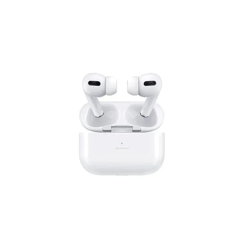 Изображение Наушники беспроводные Joyroom JR-T03S Pro NEW белые с тонким красным чехлом фото Наушники беспроводные Joyroom JR-T03S Pro NEW белые с тонким красным чехлом