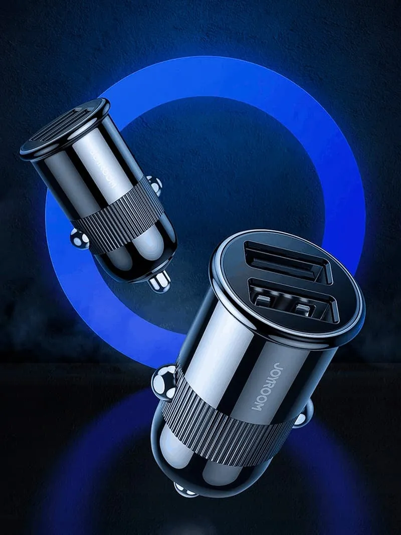 Изображение Автомобильное зарядное устройство Joyroom C-A06 Mini 2USB 3.1A черное фото Автомобильное зарядное устройство Joyroom C-A06 Mini 2USB 3.1A черное