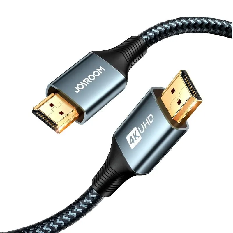 Кабель HDMI - HDMI 2м Joyroom SY-20H1 ver 2.0 4K в оплетке черный
