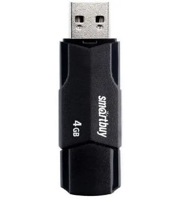 Флеш-накопитель Smartbuy Clue черный 4Gb