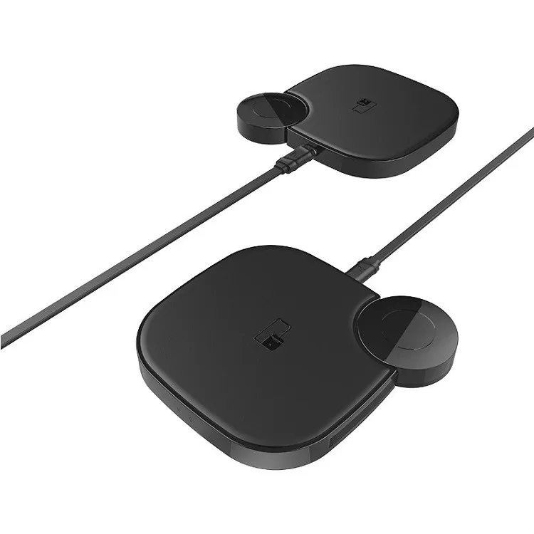 фото Беспроводное зарядное устройство 2 в 1 HOCO S5 Rich power черное