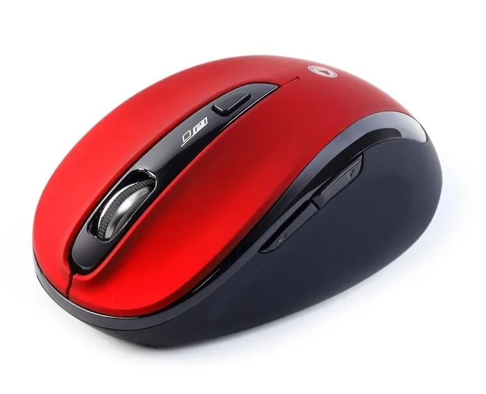 Мышь беспроводная Smartbuy 612AG красная бесшумная LED RED (SBM-612AG-RK)