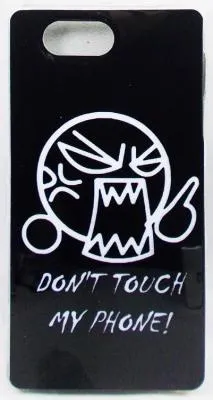 Чехол накладка для Sony Xperia Z3 mini силикон рисунок Don't touch my phone!