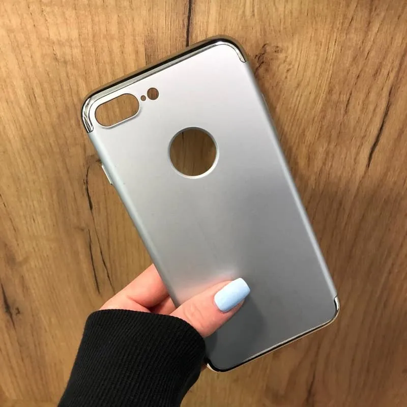 Изображение Чехол накладка для iphone 7/8 Plus (5.5) Red Line iBox Element серая с серебристой рамкой фото Чехол накладка для iphone 7/8 Plus (5.5) Red Line iBox Element серая с серебристой рамкой