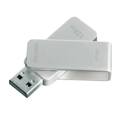 Флеш-накопитель Smartbuy M1 Metal USB 3.0/3.2 серебро 128Gb