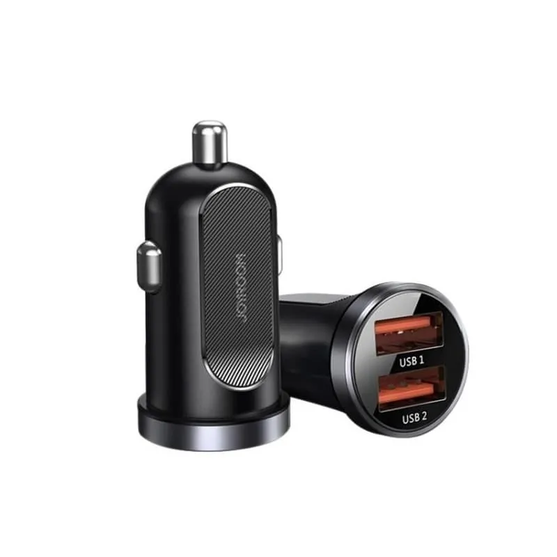 Изображение Автомобильное зарядное устройство Joyroom C-A09 Mini 2USB QC3.0 30W черное фото Автомобильное зарядное устройство Joyroom C-A09 Mini 2USB QC3.0 30W черное