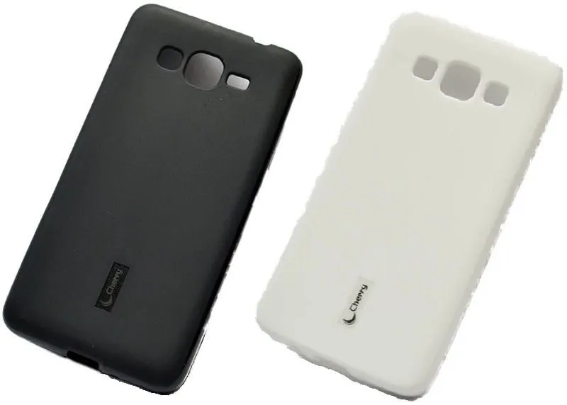 фото Чехол накладка для Xiaomi Redmi Note 2 Cherry силикон черная