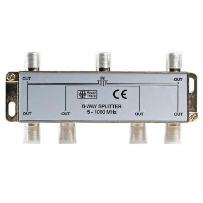 Делитель ТВ-сигнала Smartbuy A225 (Краб) (в т.ч. для цифрового ТВ) на 1 вход-6 выходов