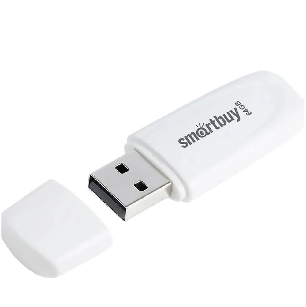 Изображение Флеш-накопитель Smartbuy Scout USB 3.0/3.1 белый 64Gb
