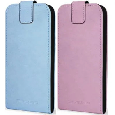 Универсальный чехол-книжка Gresso Фабула верт., slide up краб, (размер 4,5-5,2) розовый