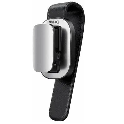 Зажим для очков держатель Baseus Platinum Vehicle eyewear clip серебро ACYJN-B0S
