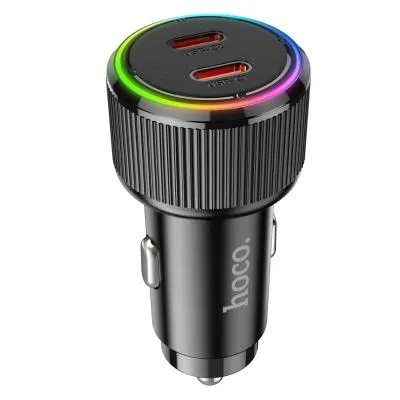 Автомобильное зарядное устройство HOCO NZ14B 50W PD 30W+PD 20W Type-C USB-C черное Автомобильное зарядное устройство HOCO NZ14B 50W PD 30W+PD 20W Type-C USB-C черное