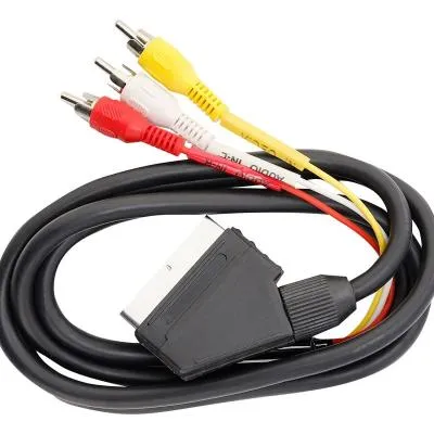 Кабель SCART - 3 RCA (M) Smartbuy KA-518-125 1м черный