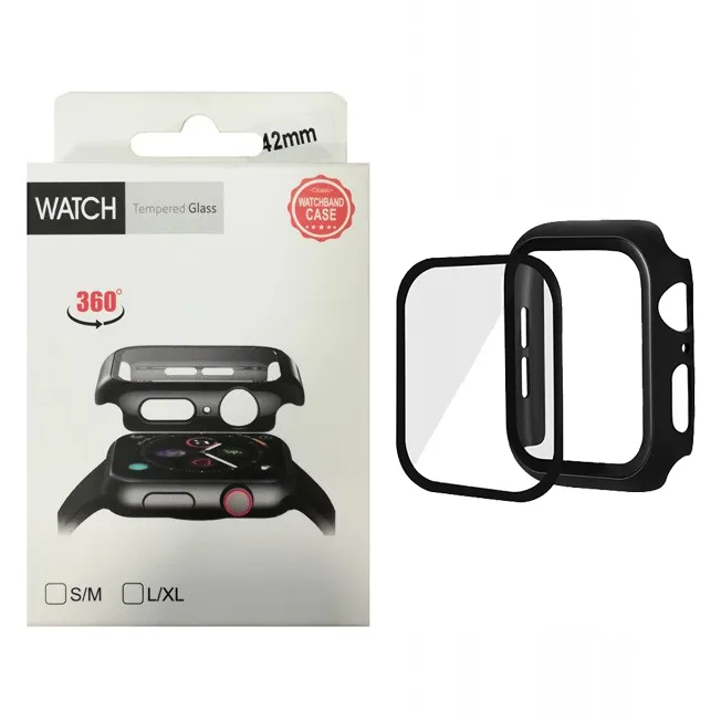 фото Защитное стекло для Apple Watch 40mm Lanxiu 3D Full cover с защищенными краями черное
