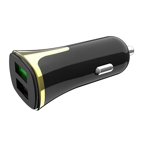 Изображение Автомобильное зарядное устройство HOCO Z31 2USB QC3.0 3.4A черное фото Автомобильное зарядное устройство HOCO Z31 2USB QC3.0 3.4A черное
