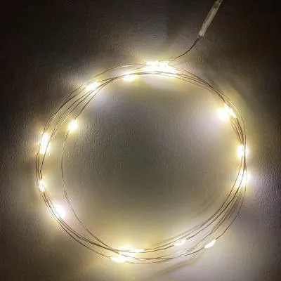 Гирлянда нить роса 2м LED-20 теплый свет 3хAA Эра ENIN-2B