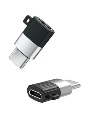 Адаптер переходник с Micro USB на Type-C USB xomobile NB149A 2.4A черный