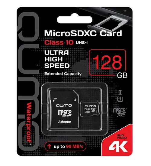 Изображение Карта памяти QUMO MicroSDXC Class 10 UHS-I 3.0 128Gb