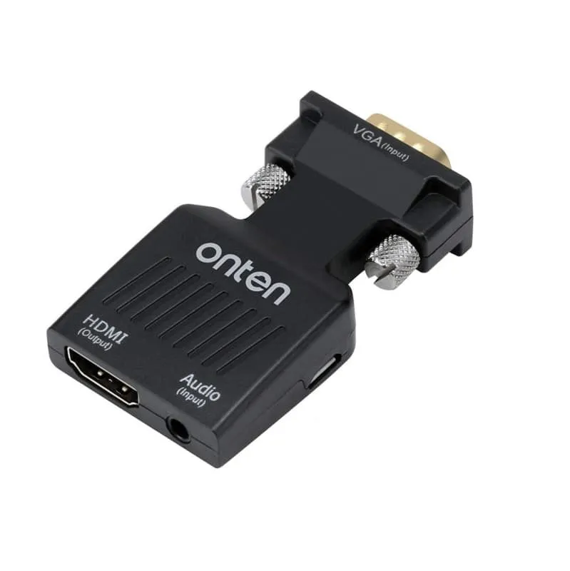 Адаптер переходник с VGA на HDMI Onten OTN-7508 черный