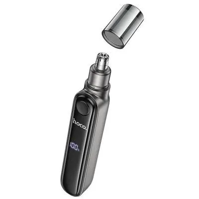 Триммер для носа ушей Hoco HP33 400mAh с дисплеем металлик серый