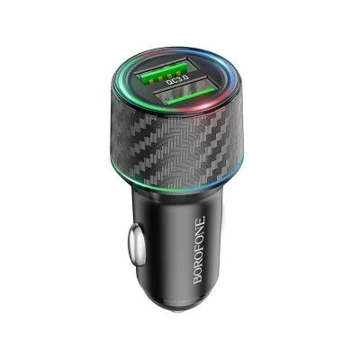 Автомобильное зарядное устройство Borofone BZ21A 2USB QC3.0 36W черное