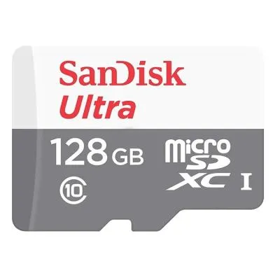 Карта памяти Sandisk Ultra Android MicroSDXC UHS-I Class 10 100MB/s 128Gb без адаптера Карта памяти Sandisk Ultra Android MicroSDXC UHS-I Class 10 100MB/s 128Gb без адаптера