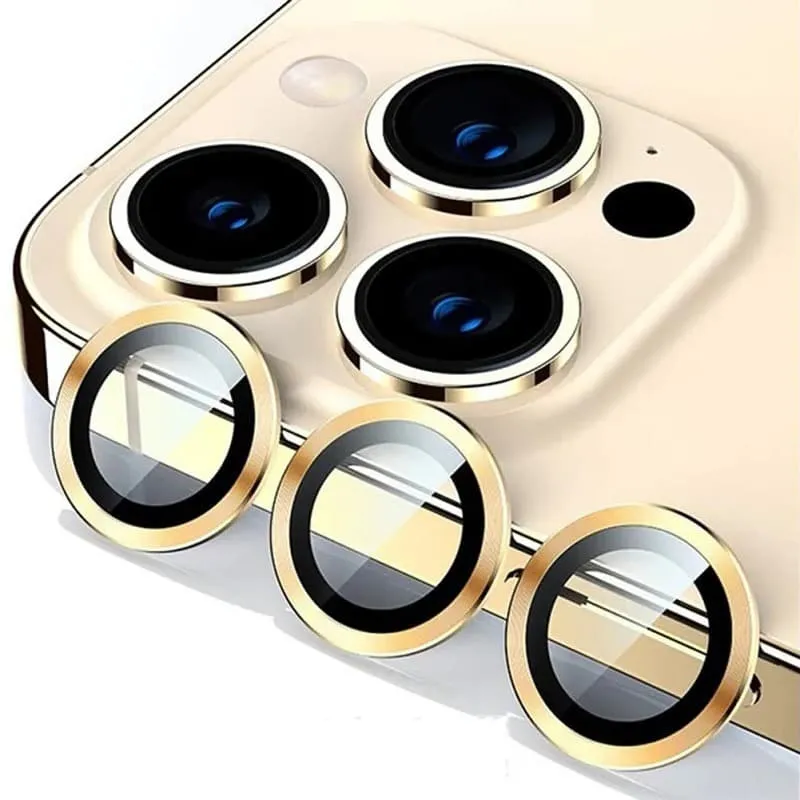 фото Защитное стекло на камеру для iphone 15 (6.1)/15 Plus (6.7) Remax GL-89 Eagle Eye Fully Covered Lens золото