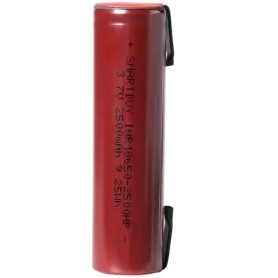 Аккумулятор Smartbuy литиевая LI18650 2500mAh высокотоковый с выводами 3.7V (SBBR-18650-1S2500HP) Аккумулятор Smartbuy литиевая LI18650 2500mAh высокотоковый с выводами 3.7V (SBBR-18650-1S2500HP)