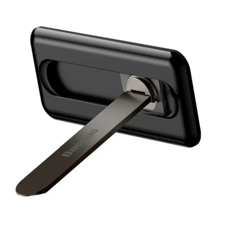фото Складной кронштейн держатель для телефона Baseus Foldable Bracket на чехол черный LUXZ000001