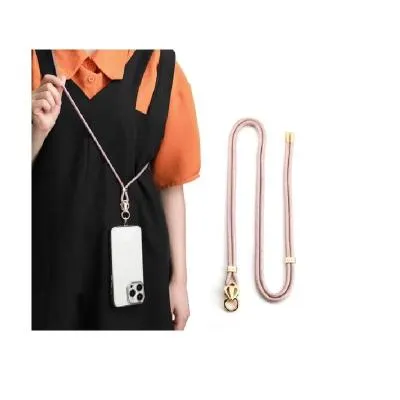 Шнурок держатель для телефона на шею Sulada 80см розовый No5